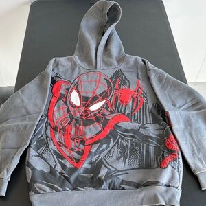 Marvel Spider-Man Kids Hoodie - Charcoal and Crimson